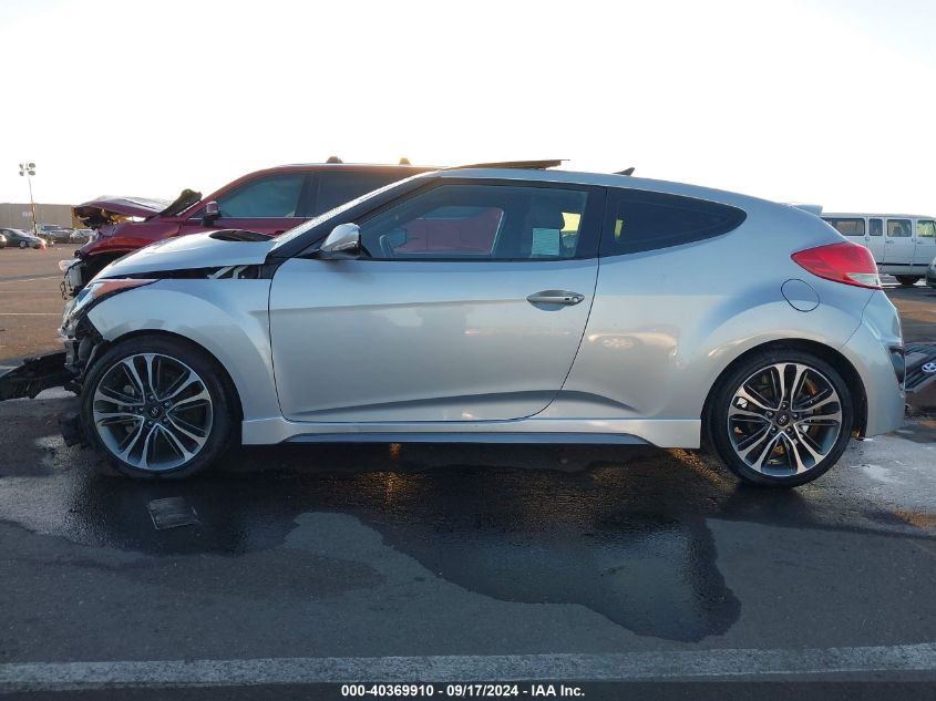 2016 Hyundai Veloster Turbo VIN: KMHTC6AE1GU258088 Lot: 40369910