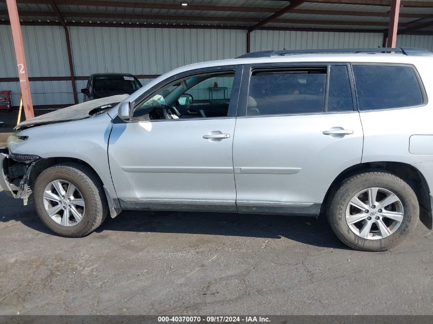 2013 Toyota Highlander Se V6 VIN: 5TDBK3EH2DS212095 Lot: 40370070