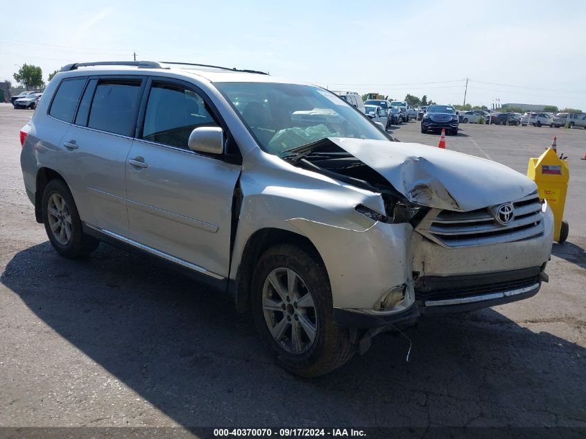 2013 Toyota Highlander Se V6 VIN: 5TDBK3EH2DS212095 Lot: 40370070