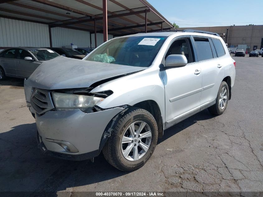 2013 Toyota Highlander Se V6 VIN: 5TDBK3EH2DS212095 Lot: 40370070