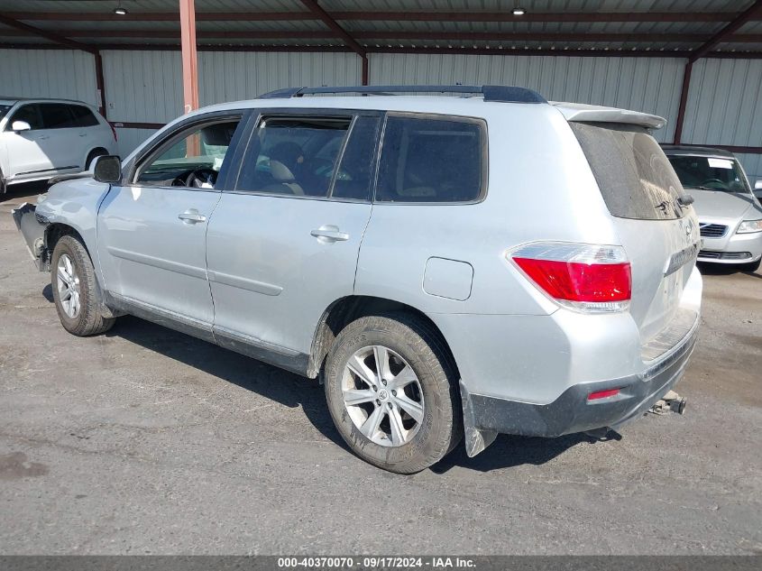 2013 Toyota Highlander Se V6 VIN: 5TDBK3EH2DS212095 Lot: 40370070