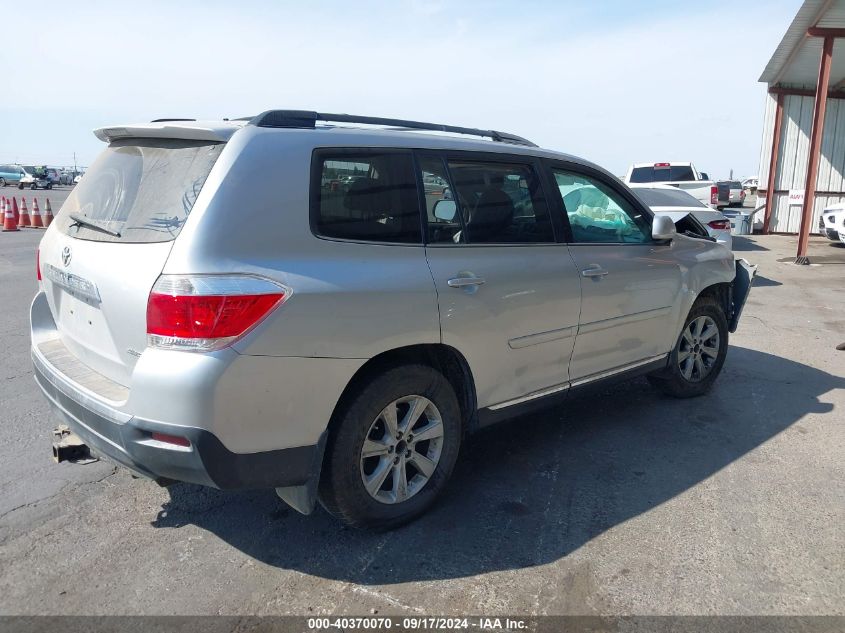 2013 Toyota Highlander Se V6 VIN: 5TDBK3EH2DS212095 Lot: 40370070