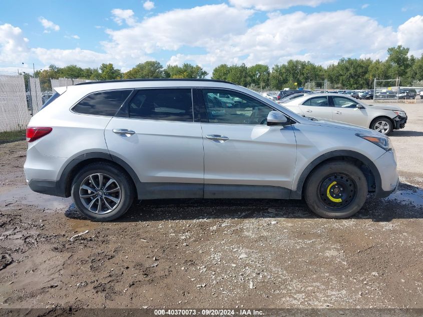 2017 Hyundai Santa Fe Se VIN: KM8SMDHF7HU192580 Lot: 40370073