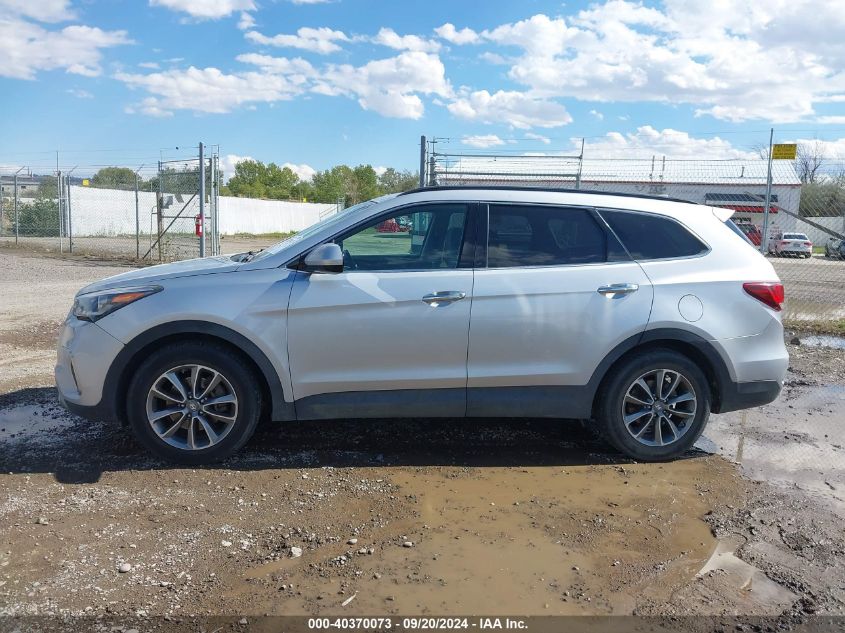 2017 Hyundai Santa Fe Se VIN: KM8SMDHF7HU192580 Lot: 40370073