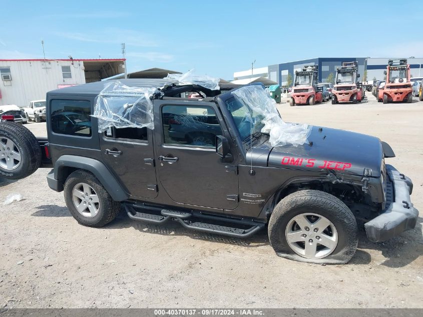 2018 Jeep Wrangler Jk Unlimited Sport S 4X4 VIN: 1C4BJWDG2JL878660 Lot: 40370137