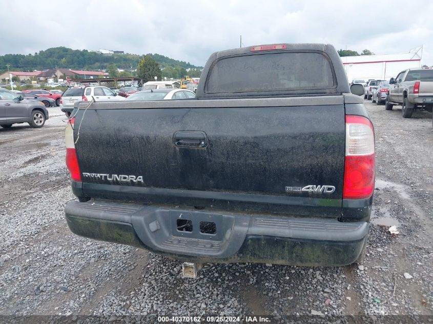 2006 Toyota Tundra Limited V8 VIN: 5TBDT48186S530762 Lot: 40370162