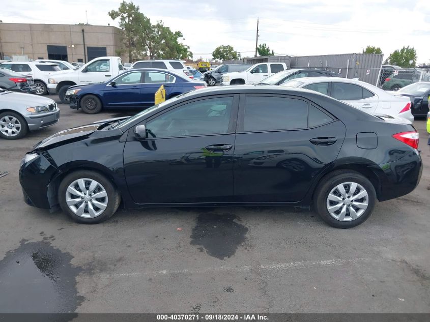 2014 Toyota Corolla Le VIN: 2T1BURHE6EC017206 Lot: 40370271