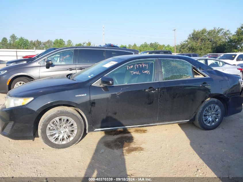 2012 Toyota Camry Hybrid Le VIN: 4T1BD1FK3CU002989 Lot: 40370339