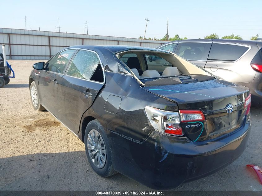 2012 Toyota Camry Hybrid Le VIN: 4T1BD1FK3CU002989 Lot: 40370339