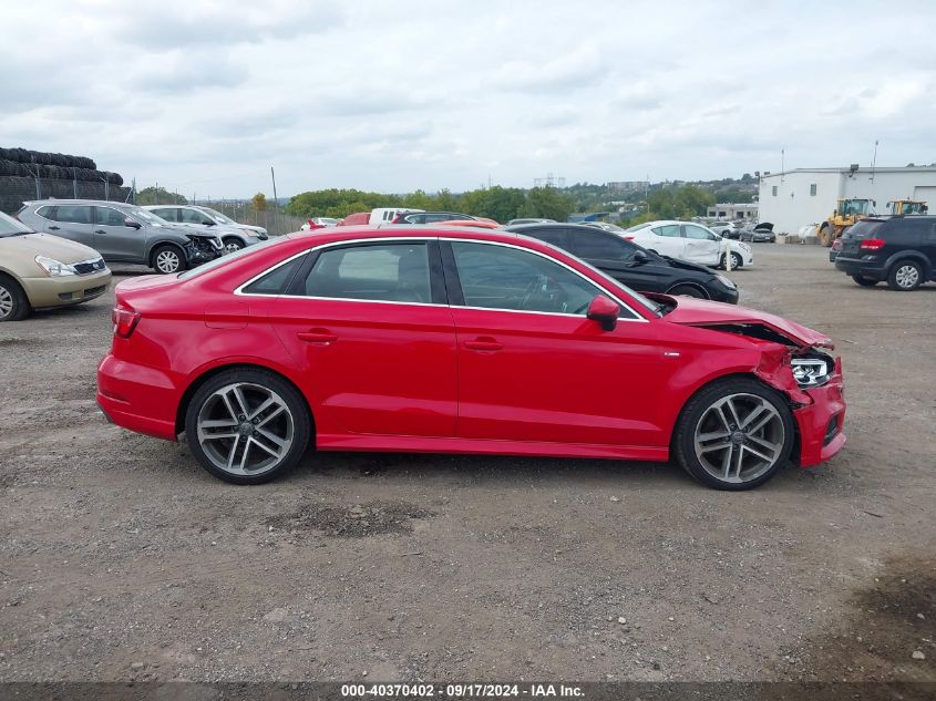 2018 Audi A3 2.0T Premium/2.0T Tech Premium VIN: WAUJ8GFF9J1038076 Lot: 40370402