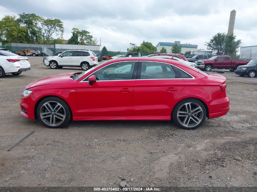 2018 Audi A3 2.0T Premium/2.0T Tech Premium VIN: WAUJ8GFF9J1038076 Lot: 40370402