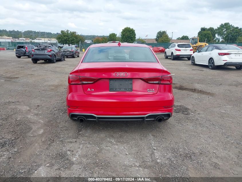 2018 Audi A3 2.0T Premium/2.0T Tech Premium VIN: WAUJ8GFF9J1038076 Lot: 40370402