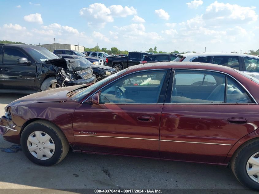 2000 Buick Century Custom VIN: 2G4WS52J5Y1310549 Lot: 40370414