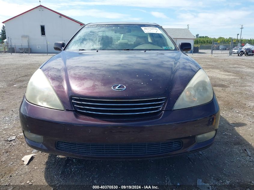 2004 Lexus Es 330 VIN: JTHBA30G045054779 Lot: 40370530