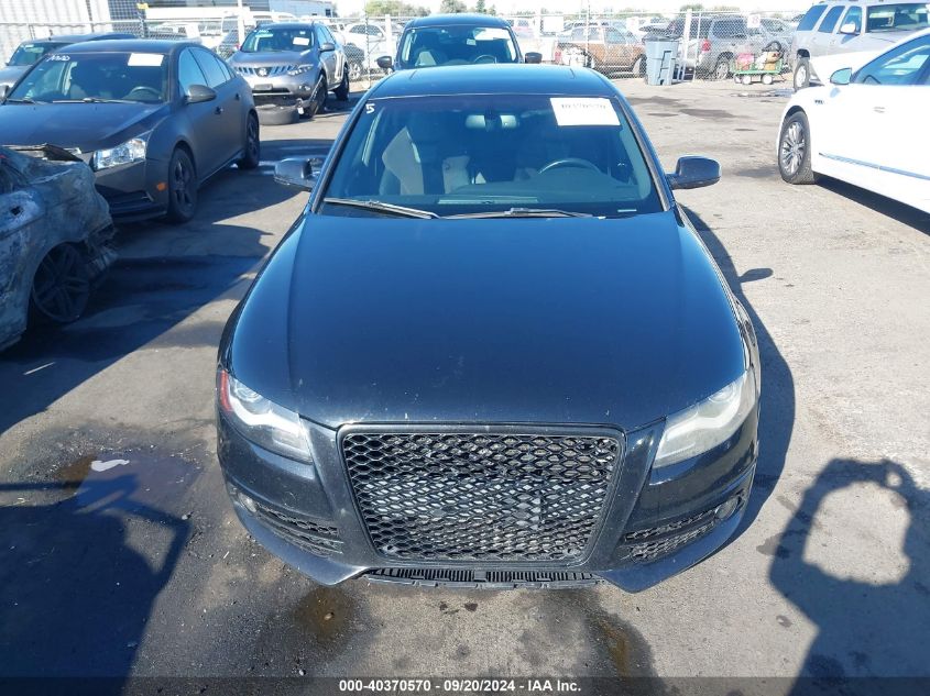 2012 Audi S4 3.0 Premium Plus VIN: WAUKGAFLXCA111534 Lot: 40370570