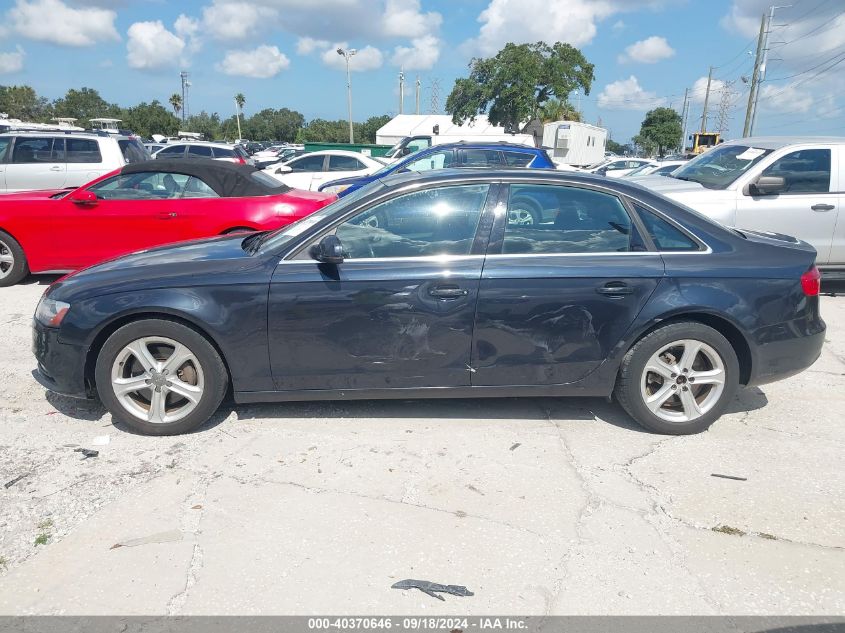 2013 Audi A4 2.0T Premium VIN: WAUDFAFL4DN032897 Lot: 40370646