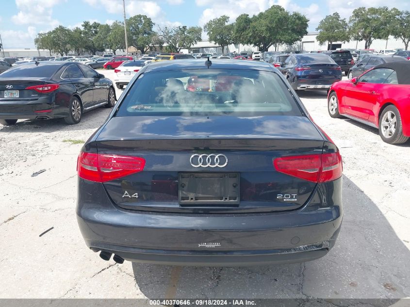 2013 Audi A4 2.0T Premium VIN: WAUDFAFL4DN032897 Lot: 40370646