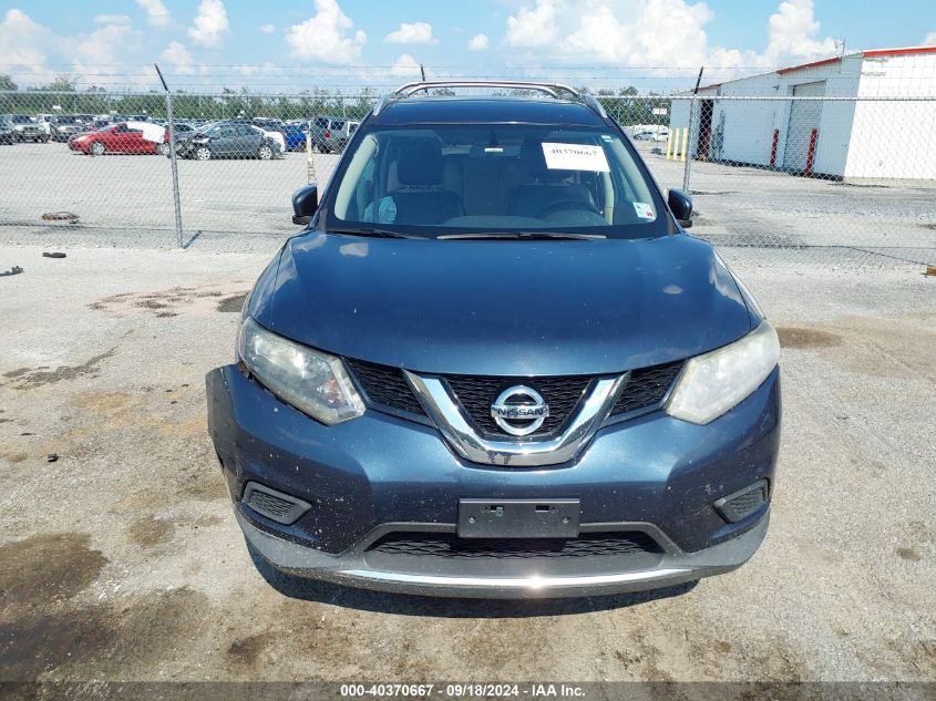 2016 Nissan Rogue Sv VIN: KNMAT2MV5GP610247 Lot: 40370667