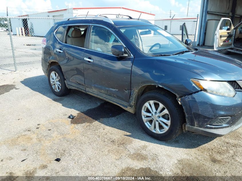 2016 Nissan Rogue Sv VIN: KNMAT2MV5GP610247 Lot: 40370667