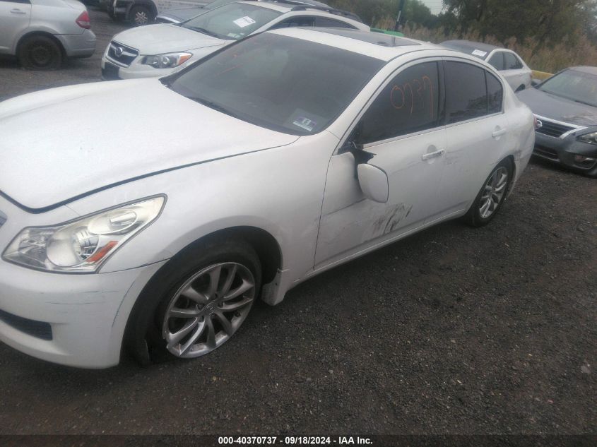 2009 Infiniti G37X VIN: JNKCV61F39M364857 Lot: 40370737