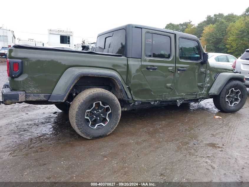 2021 Jeep Gladiator Overland 4X4 VIN: 1C6HJTFG3ML591152 Lot: 40370827