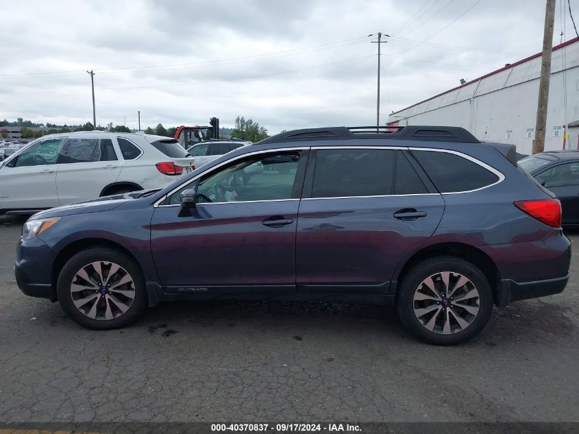 2017 Subaru Outback 2.5I Limited VIN: 4S4BSANC3H3307812 Lot: 40370837