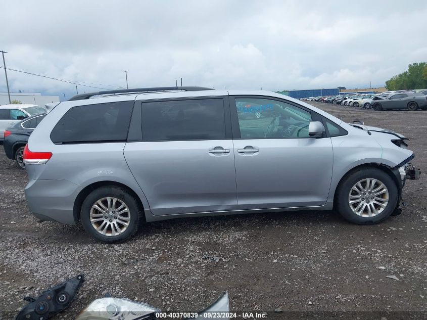 2012 Toyota Sienna Xle V6 8 Passenger VIN: 5TDYK3DC0CS179676 Lot: 40370839