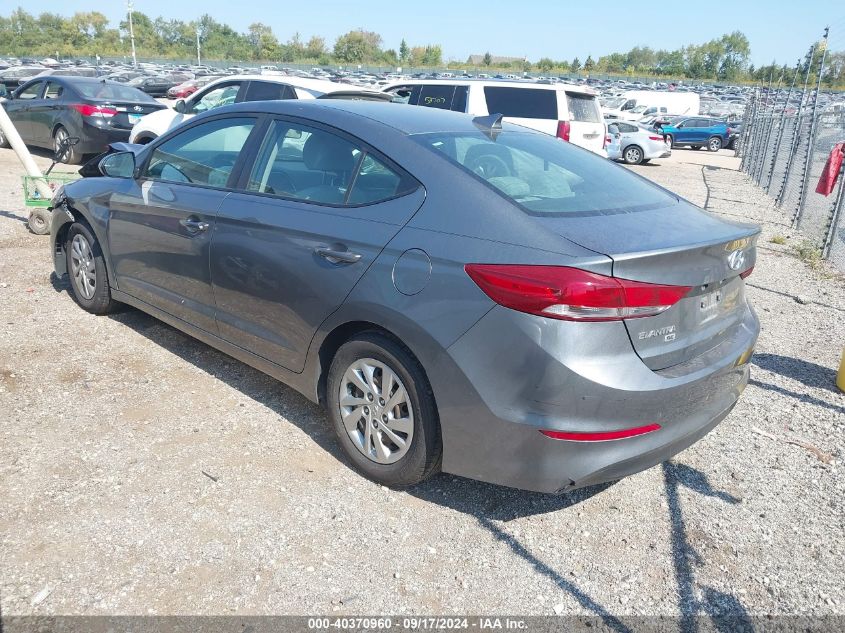 2017 Hyundai Elantra Se VIN: KMHD74LF2HU115946 Lot: 40370960