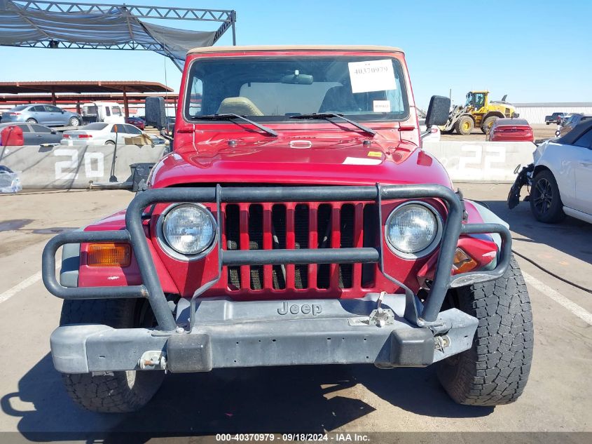 1999 Jeep Wrangler / Tj Se VIN: 1J4FY29P9XP414775 Lot: 40370979