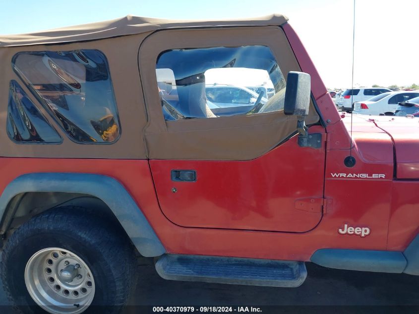 1999 Jeep Wrangler / Tj Se VIN: 1J4FY29P9XP414775 Lot: 40370979