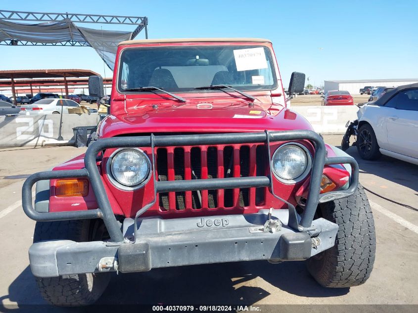 1999 Jeep Wrangler / Tj Se VIN: 1J4FY29P9XP414775 Lot: 40370979