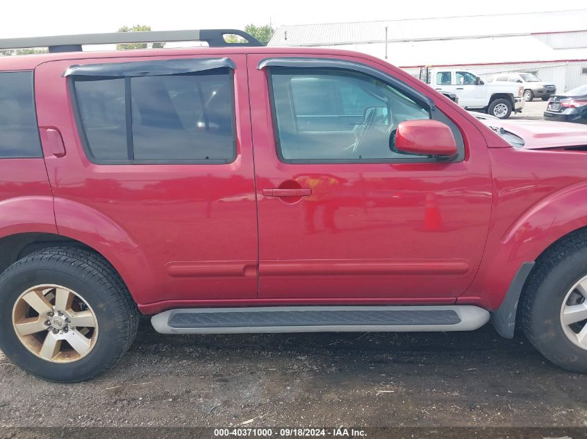 2011 Nissan Pathfinder S/Le/Se VIN: 5N1AR1NB5BC609642 Lot: 40371000