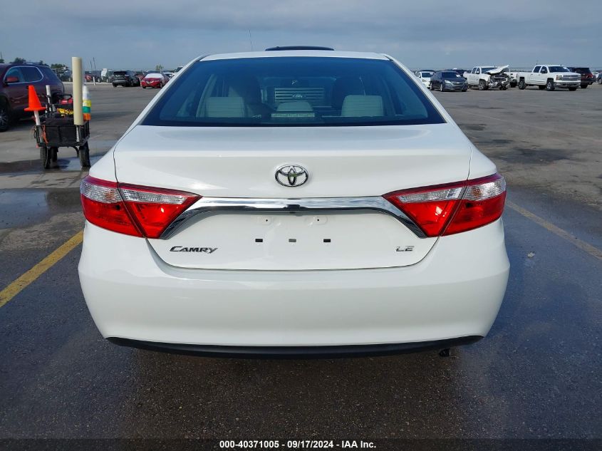 2015 Toyota Camry Le VIN: 4T4BF1FK5FR492260 Lot: 40371005