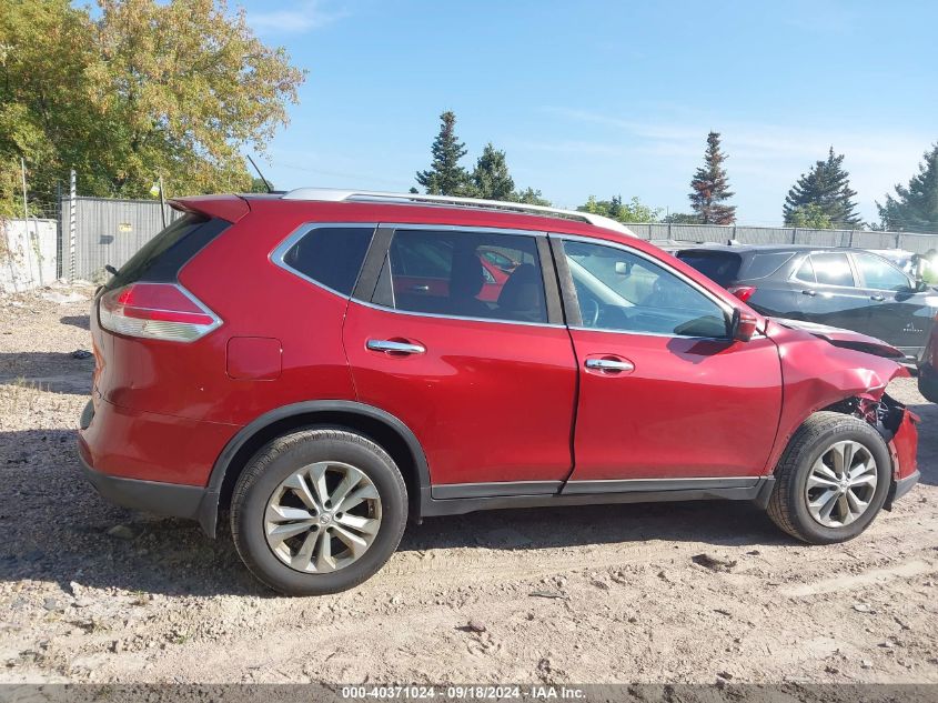 2016 Nissan Rogue Sv VIN: KNMAT2MV5GP647699 Lot: 40371024