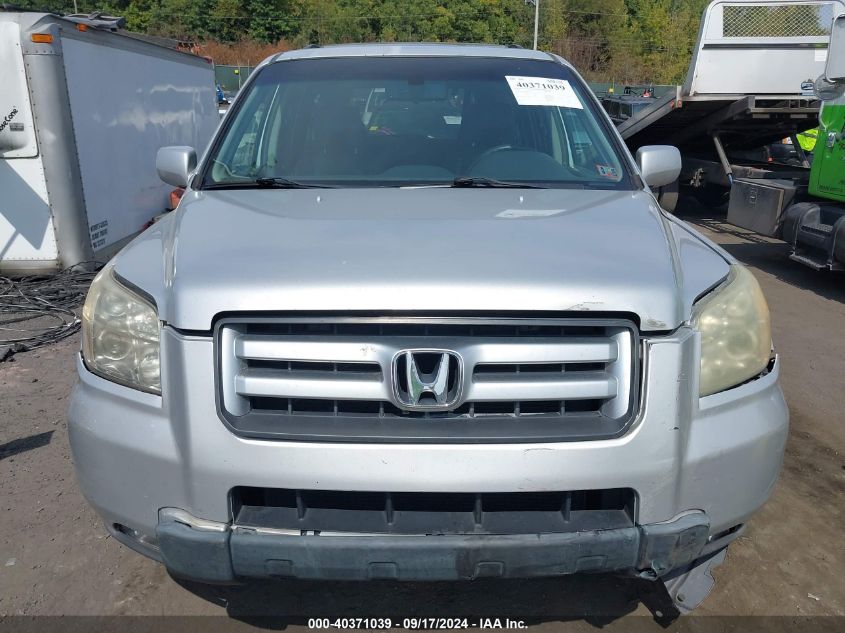 2006 Honda Pilot Ex-L VIN: 5FNYF28606B016229 Lot: 40371039