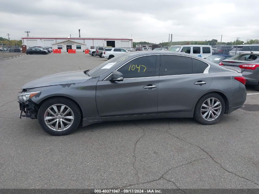 2014 Infiniti Q50 Premium VIN: JN1BV7AR2EM686867 Lot: 40371047