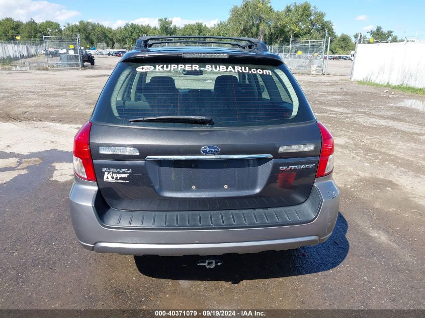 4S4BP61C797318259 2009 Subaru Outback 2.5I