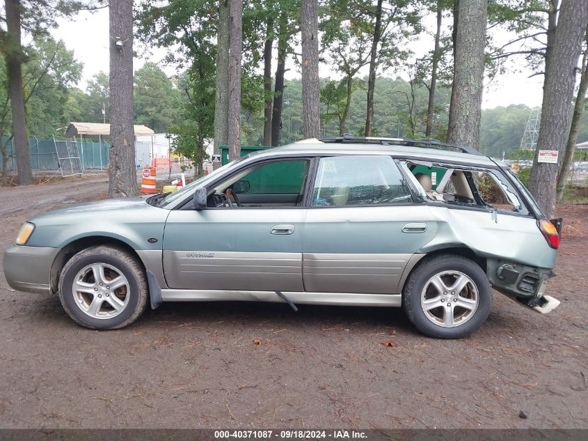 2004 Subaru Legacy Wagon Outback H6 3.0 Ll Bean VIN: 4S3BH806947608679 Lot: 40371087