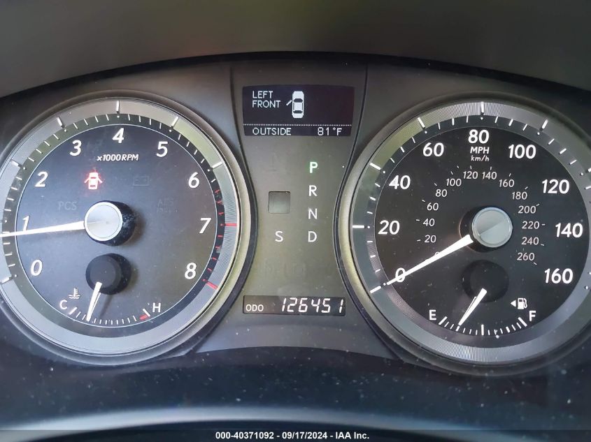 2008 Lexus Es 350 VIN: JTHBJ46G582163257 Lot: 40371092