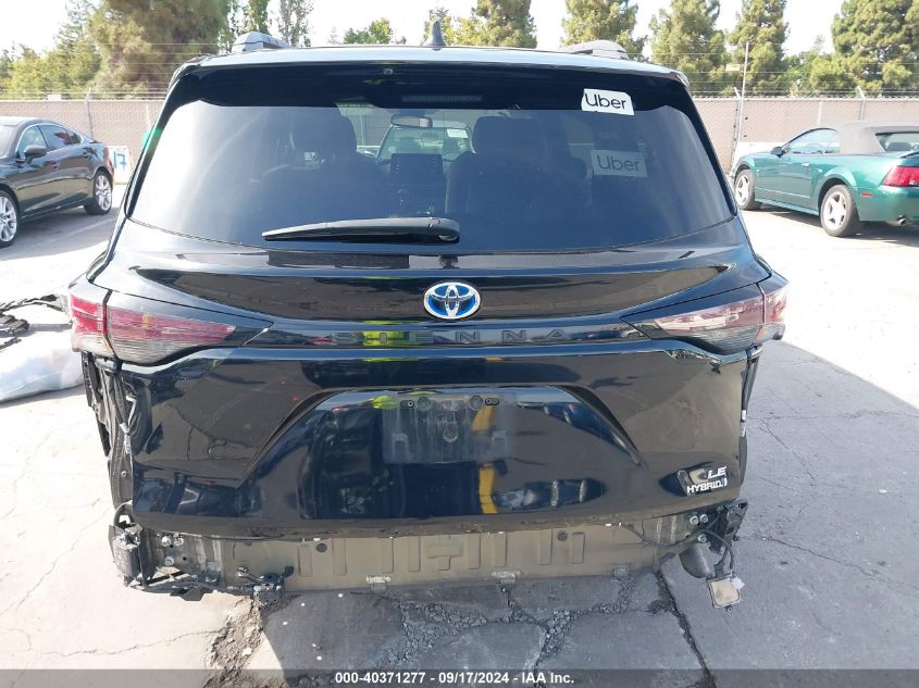 2023 Toyota Sienna Le VIN: 5TDBRKEC5PS142123 Lot: 40371277