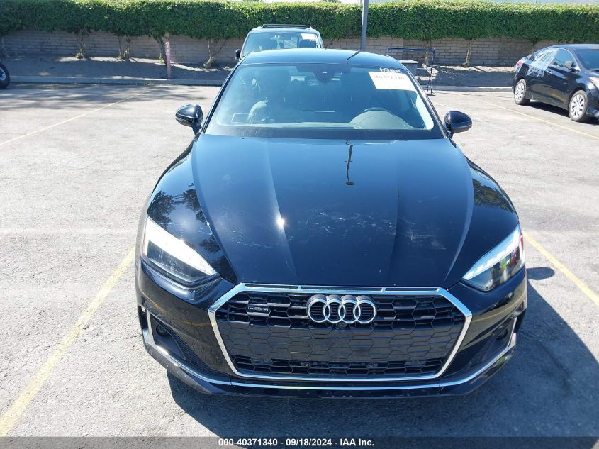 2021 Audi A5 Sportback Premium Plus 40 Tfsi Quattro S Tronic VIN: WAUCBCF59MA061632 Lot: 40371340