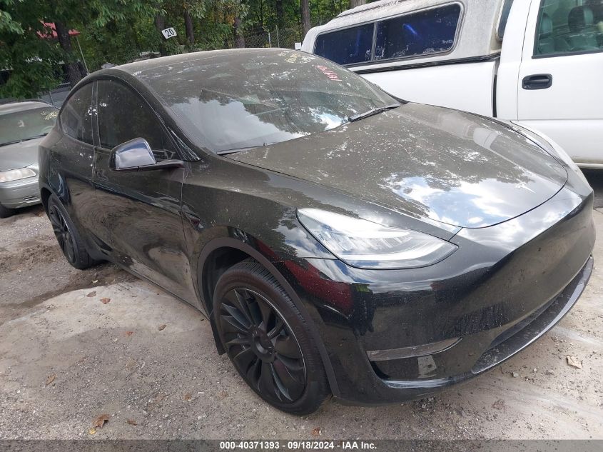 2021 Tesla Model Y Long Range Dual Motor All-Wheel Drive VIN: 5YJYGDEE4MF189141 Lot: 40371393