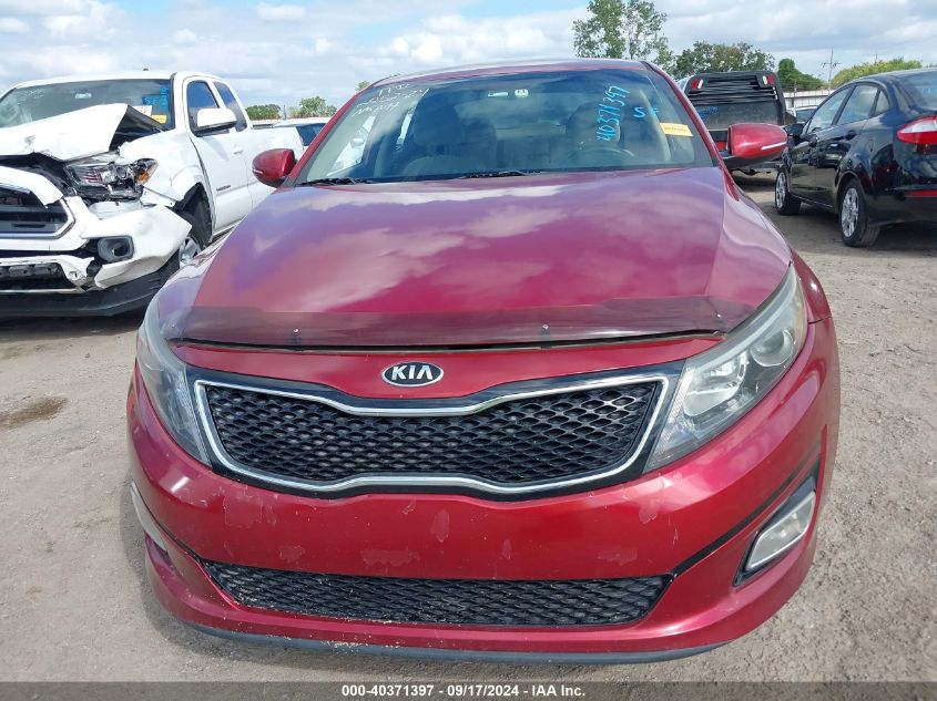 2015 Kia Optima Lx VIN: 5XXGM4A70FG502181 Lot: 40371397