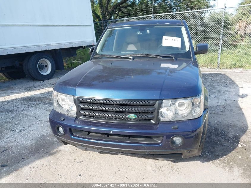 2008 Land Rover Range Rover Sport Hse VIN: SALSF25438A126608 Lot: 40371427