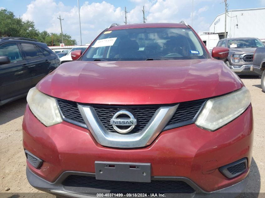 2015 Nissan Rogue Sv VIN: KNMAT2MT0FP532862 Lot: 40371499