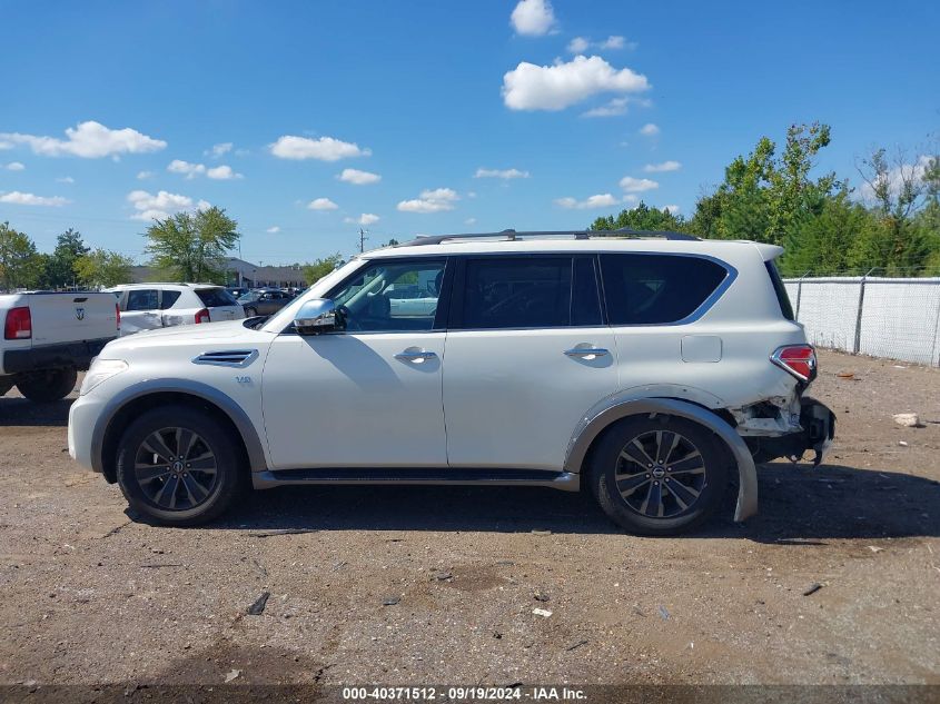 2017 Nissan Armada Platinum VIN: JN8AY2ND8H9010842 Lot: 40371512