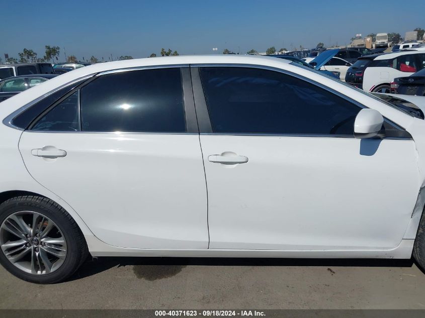 2016 Toyota Camry Se VIN: 4T1BF1FK5GU183562 Lot: 40371623