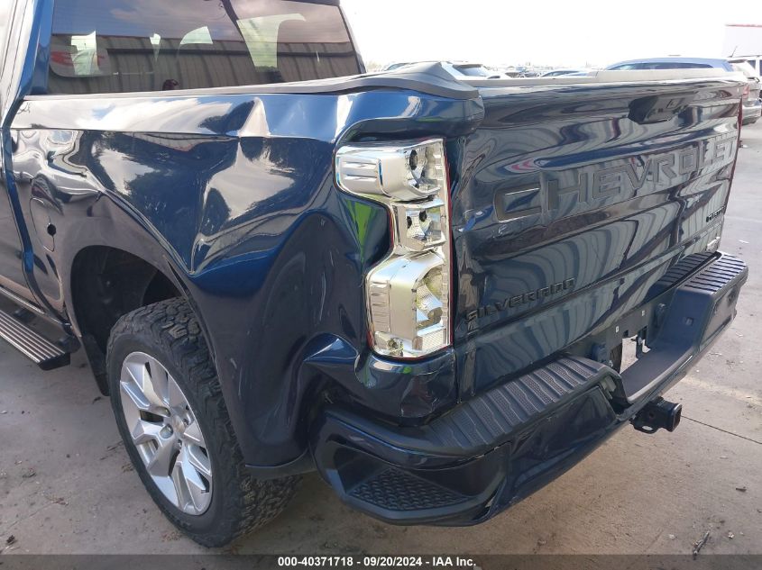 2022 Chevrolet Silverado 1500 2Wd Short Bed Custom VIN: 3GCPABEK9NG596360 Lot: 40371718