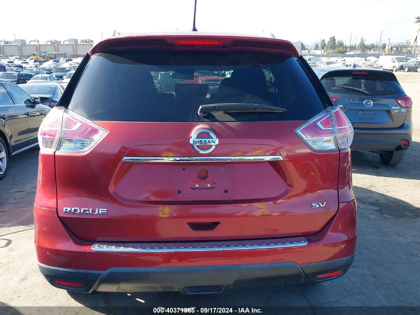 2015 Nissan Rogue Sv VIN: KNMAT2MT6FP563663 Lot: 40371865