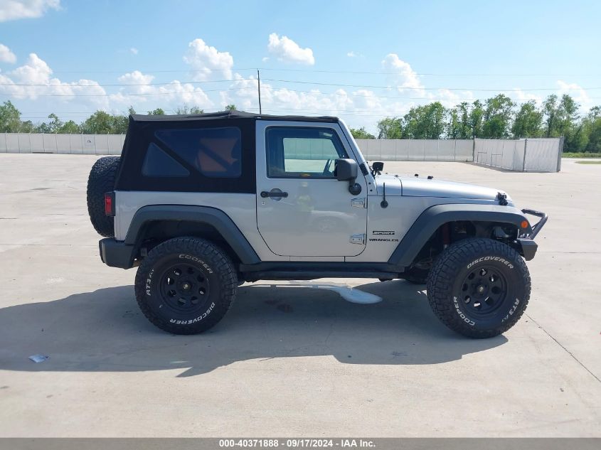 2013 Jeep Wrangler Sport VIN: 1C4AJWAG8DL647928 Lot: 40371888